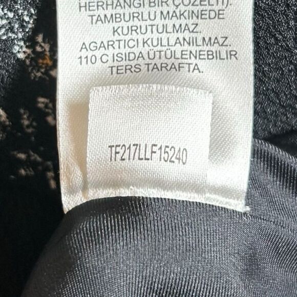 Tibi Black Multi Lila Floral Print Florence Midi Ruffle Long Dress Size 00‎ - Picture 11 of 13